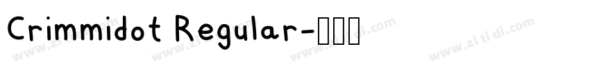Crimmidot Regular字体转换